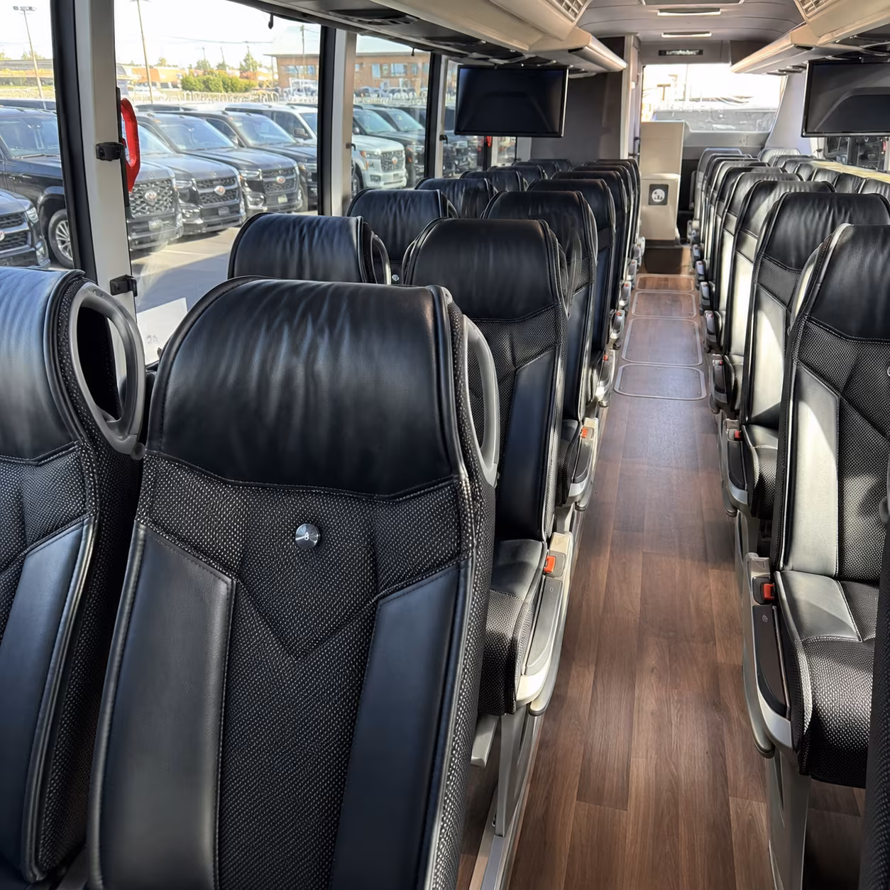 charter buses for federal agencies and defense contractors near rialto