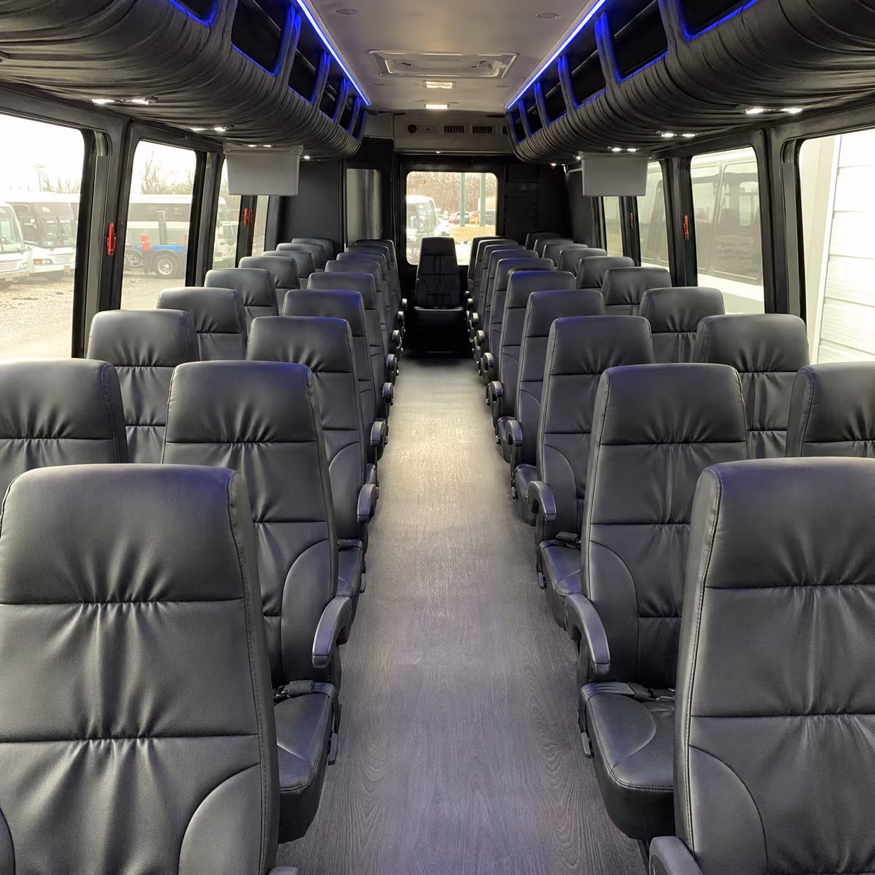 rialto 30 passenger minibus interior