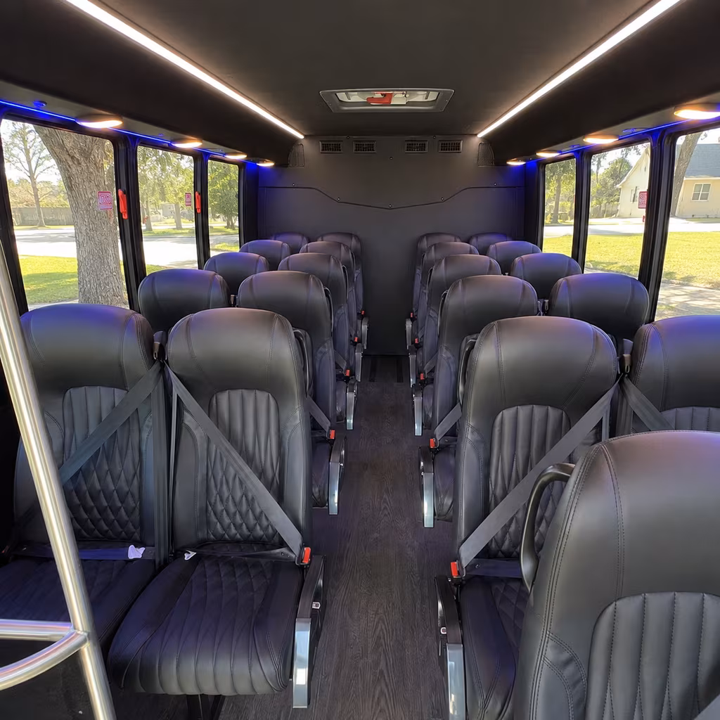 rialto 35 passenger minibus inside