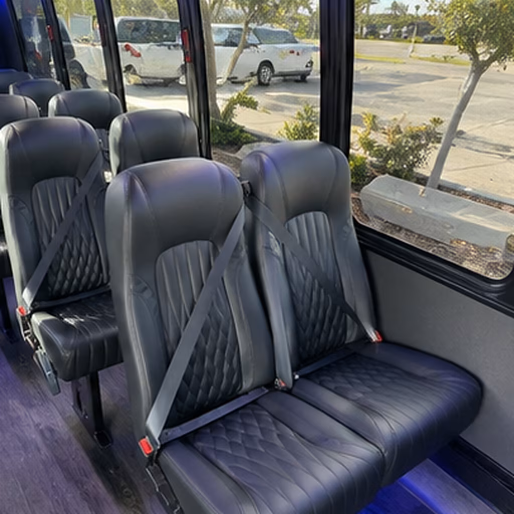 rialto 35 passenger minibus interior