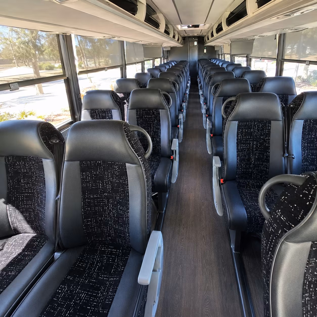 rialto charter bus inside