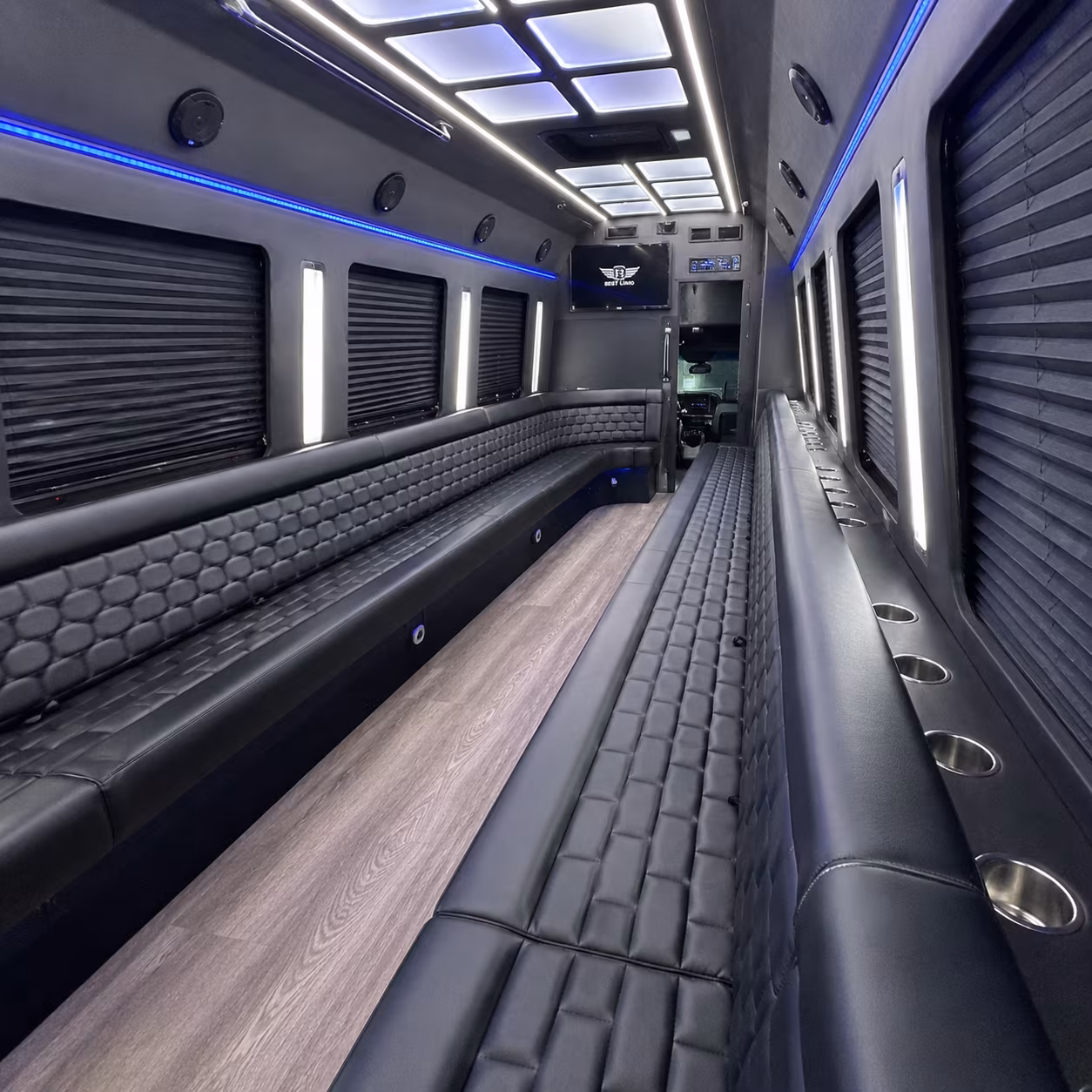 rialto party bus inside
