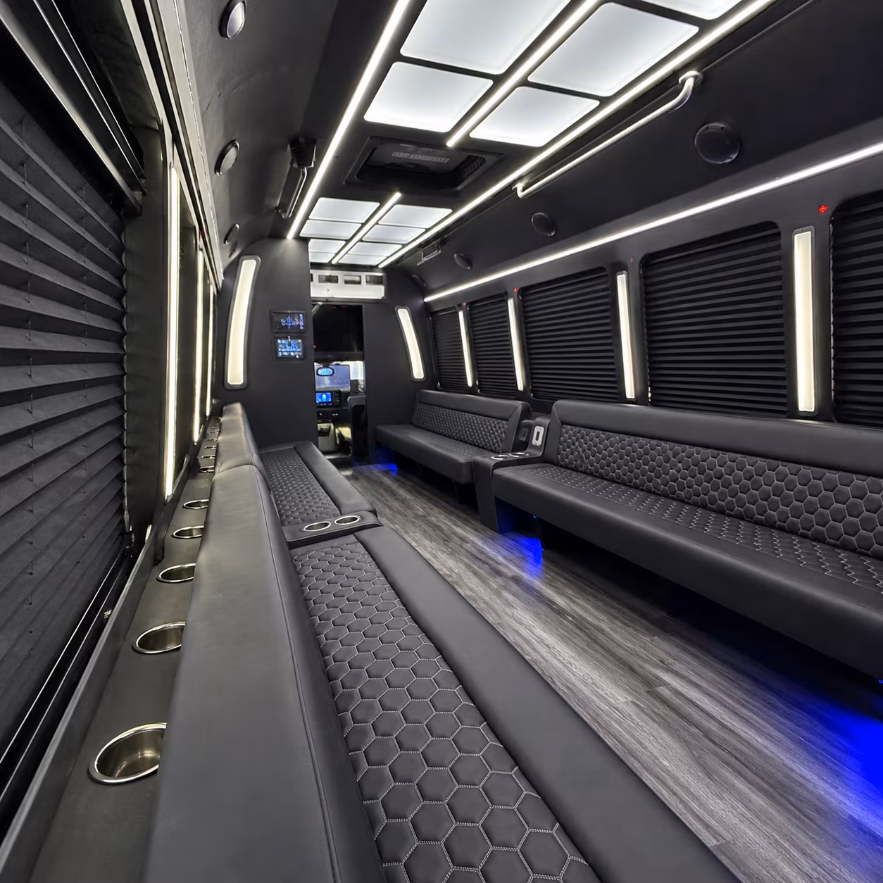 rialto party bus interior