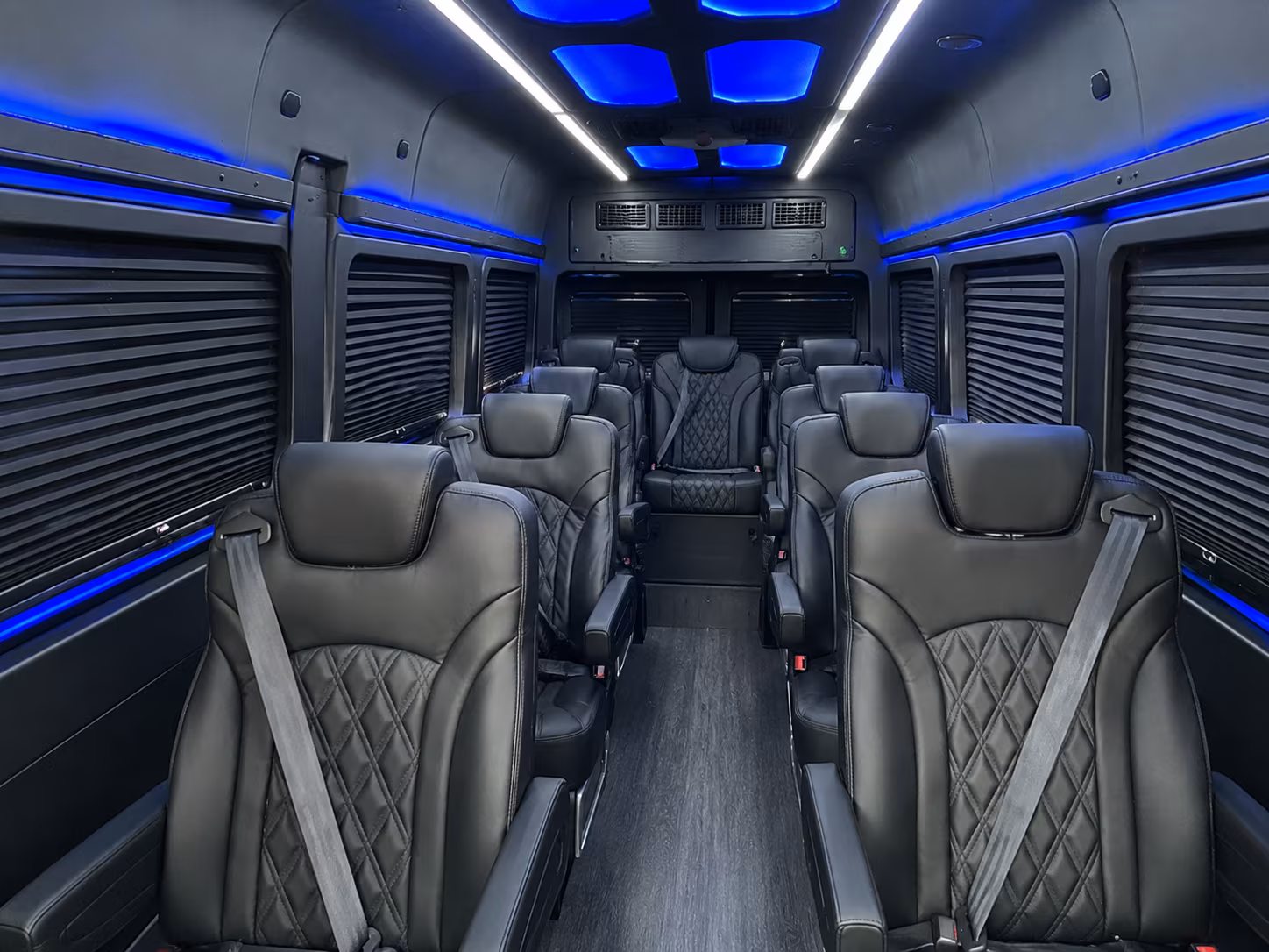 rialto private event transportation onboard seating