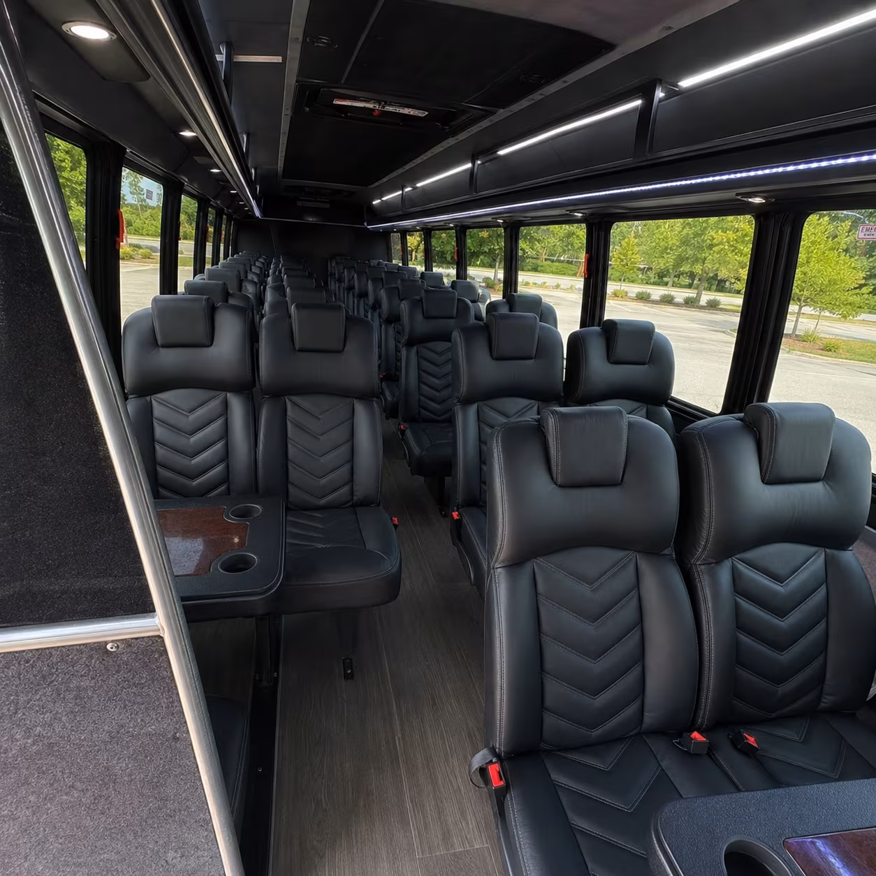 rialto sporting event transportation onboard seating